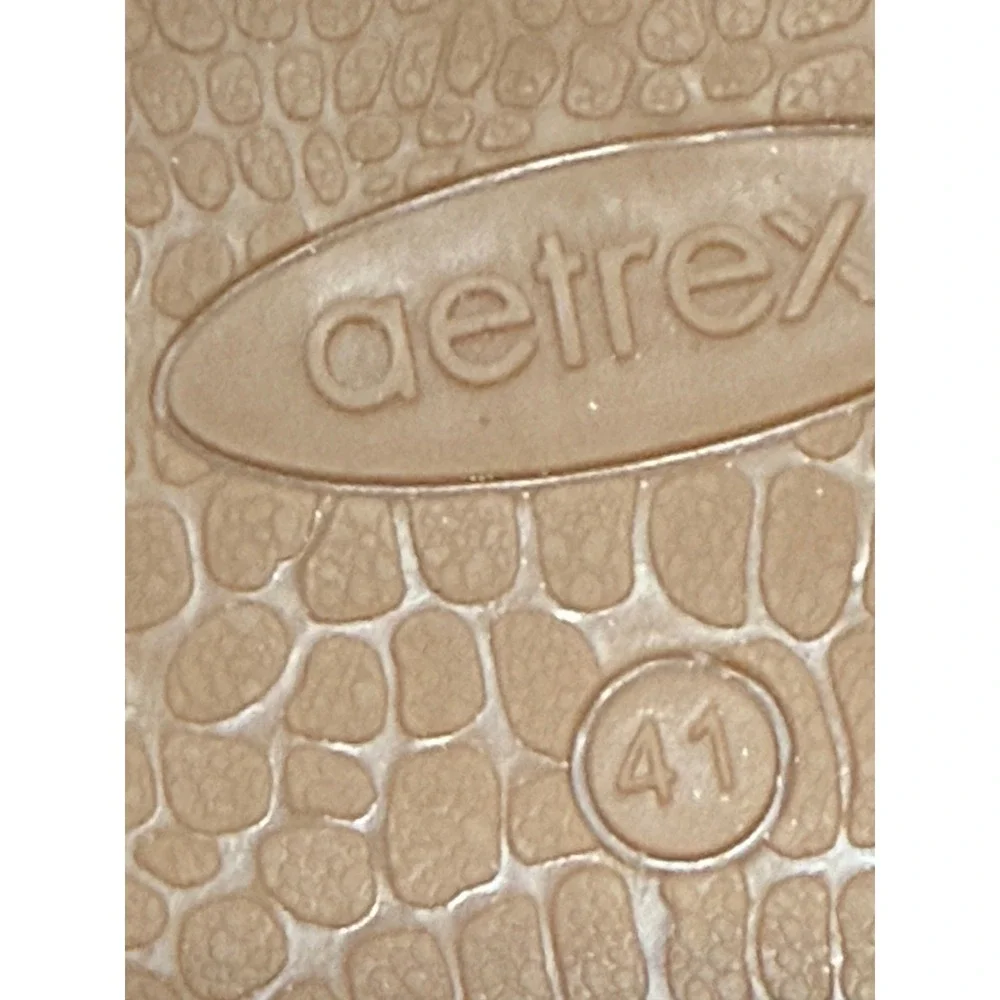 Aetrex Jillian Black Leather Rhinestone Embellished Orthotic Sandals Womens 41